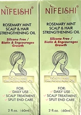2x Rosemary Mint Scalp & Hair Strengthening Oil Improves Hair Growth 2 oz