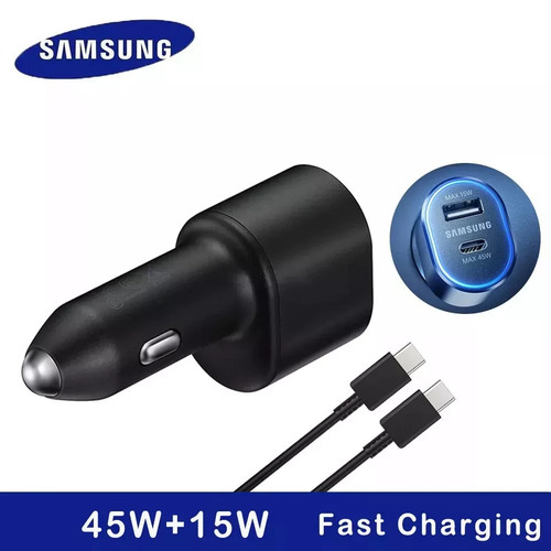 Samsung 45W+15W Dual Port Car Charger Super Fast Charging 2.0 2024 Model - Picture 6 of 10