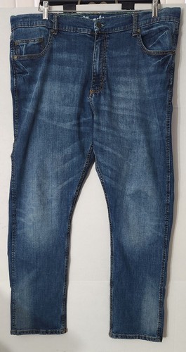 Wrangler Retro Men’s 40x32 Slim Straight Blue Denim Jeans Western Cowboy - Picture 2 of 9