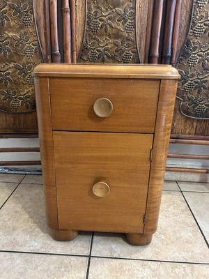 Vintage Art Deco Waterfall- Nightstand