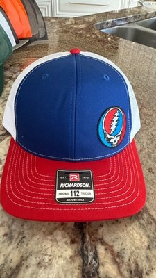 Grateful Dead Steel Your Face Hat red/white/blue Richardson 112 trucker hat