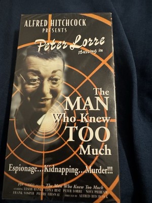 The Man Who Knew Too Much VHS Sealed Alfred Hitchcock 1934 Blackhawk Films