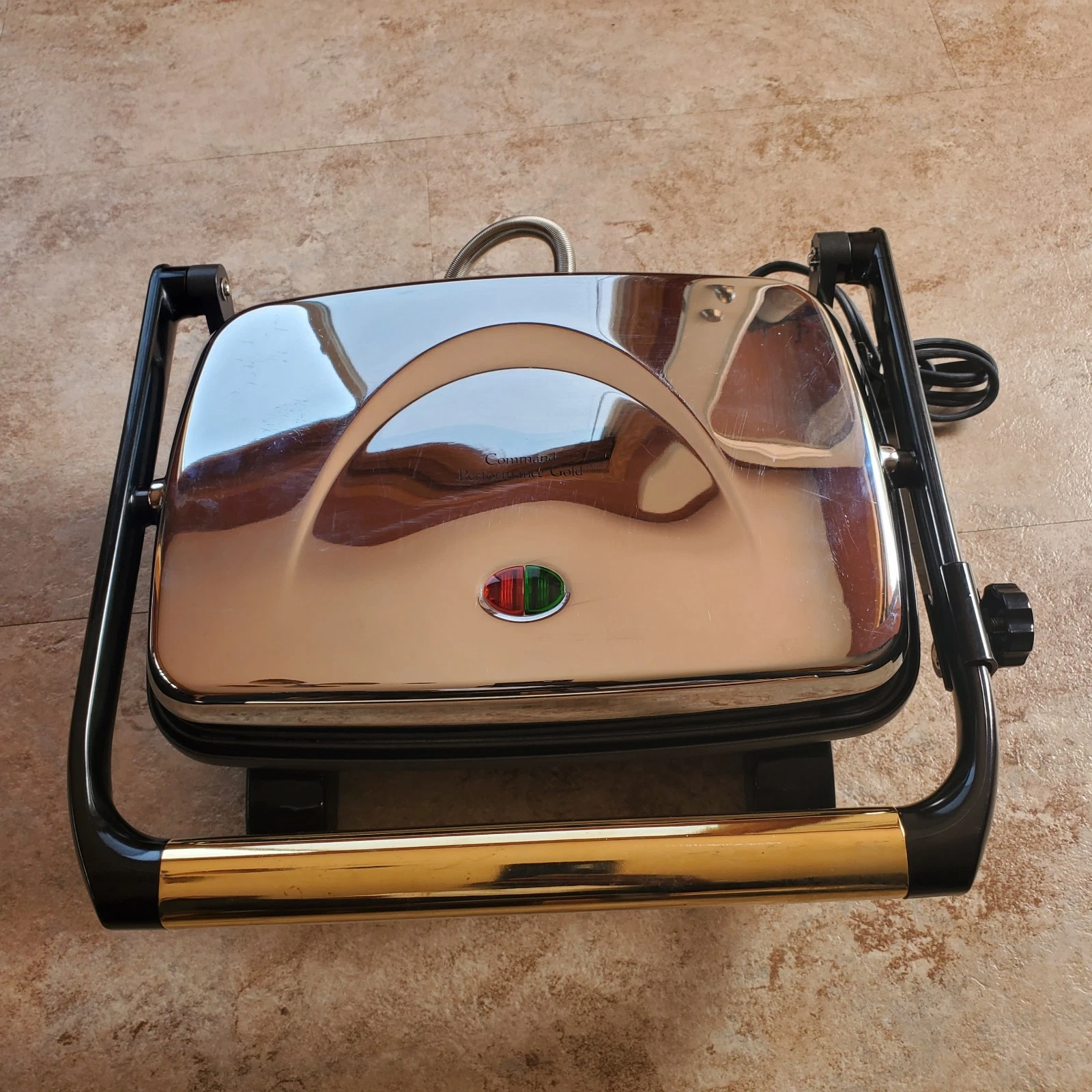 Bella Cucina Artful Food Electric Panini Grill Sandwich Press SW-21 TESTED