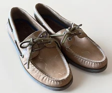 Sperry Top-Sider 2-Eye Mens Size 6M  Boat Shoes Tan Leather