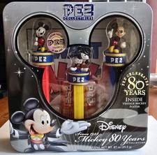 Disney Mickey Mouse Pez Set 80 Years Limited Edition Tin 2007