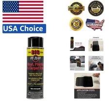 Big Can Black Spray Dye - 15oz Permanent Coat for Fabric & Upholstery Restorers