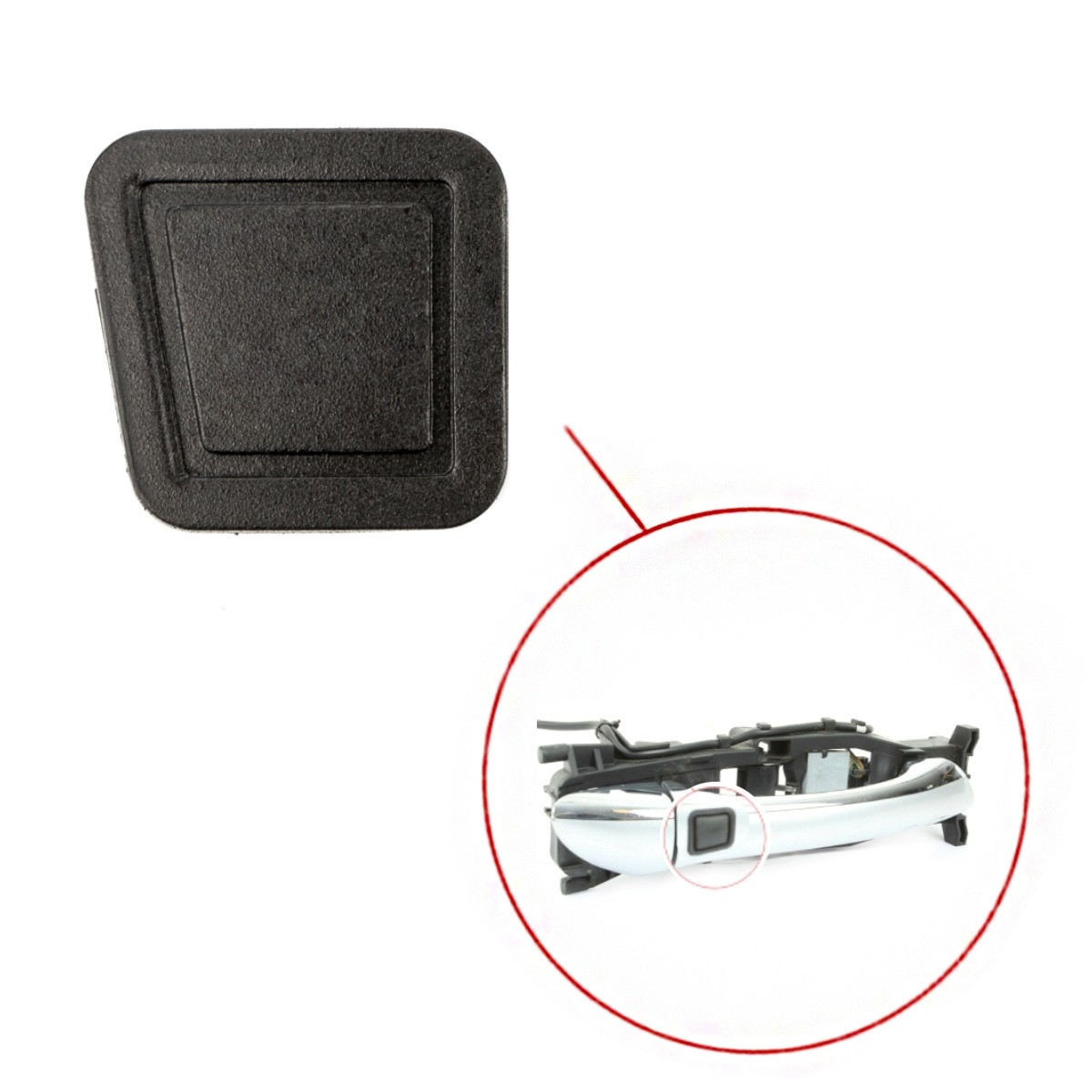 Juego De 4 Manijas De Puerta Keyless Go Para Mercedes Clase S (W220) Y CL (C215) – ¡Original LST, Negras Y Con Botón!
