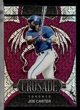 2023 CHRONICLES CRUSADE PURPLE MEGA /50 JOE CARTER BLUE JAYS