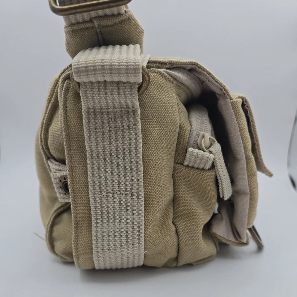National Geographic Compact Camera Canvas Khaki Messenger Bag Earth Explore - Image 4 of 4