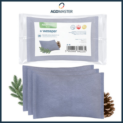 3x Wessper Aquadryer Auto Feuchtigkeitsabsorber 250g Einweg Kiefernduft Granulat