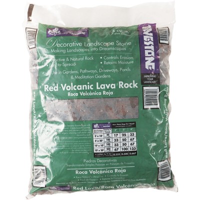 Pavestone 0.5 Cu. Ft. Red Volcanic Rock, 19 Lb. 54341 Pavestone 54341