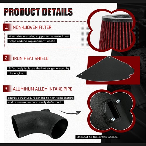 Cold Air Intake System Kit For 2019+ M340i B58 3.0L Turbo G20/21/23 - Picture 5 of 14