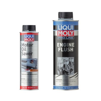 Liqui Moly Pro-Line Engine Flush and Motor Oil Saver Additive Kit