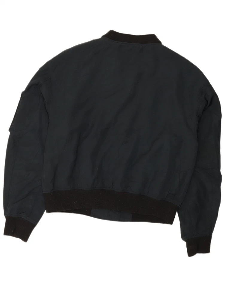 Chaqueta de bombardero VANS para hombre UK 40 grande azul marino poliéster DF14 Foto 2 de 3