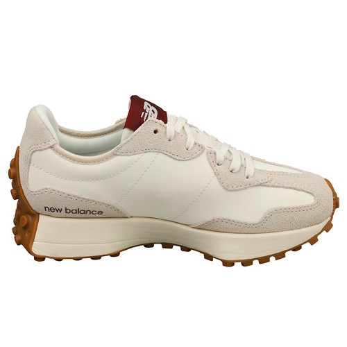 New Balance Uomo 327 Bianco Burgogna Trainers Fashion - 43 EU - Foto 5 di 8