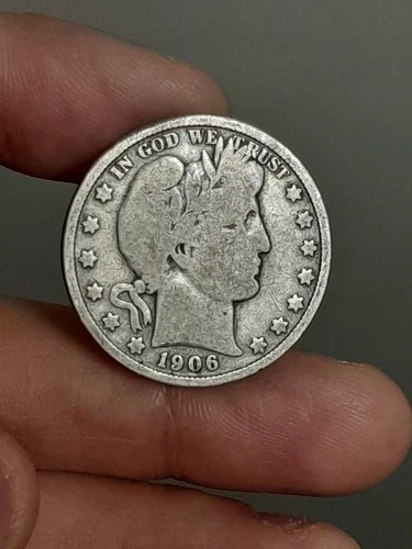 1906- P Barber Half Dollar