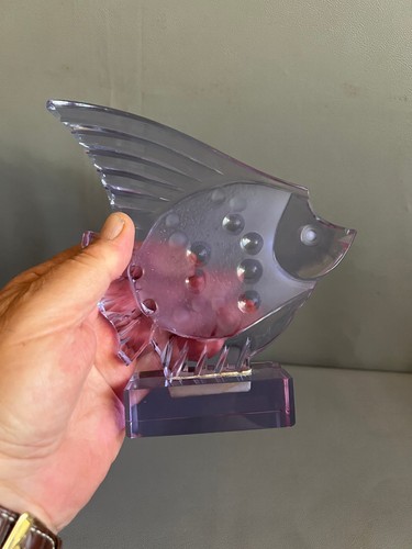 Art Deco Large Fish Curt Schlevogt Diesigned by Andre Fau Alexandrite Crystal - Picture 11 of 11