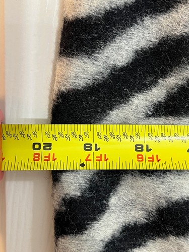 Ann Taylor Rock Damen 10 Zebramuster Wollmischung gefüttert Bleistiftrock schwarz weiß - Bild 4 von 11