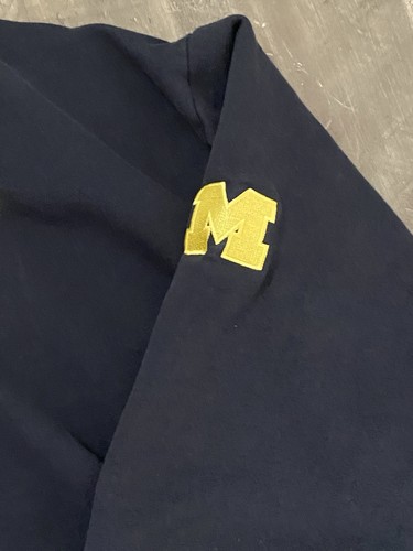 VTG RARE Russell Athletic Michigan Wolverines jacket Mens 6XL COLLEGE BLUE MAIZE - Picture 4 of 8