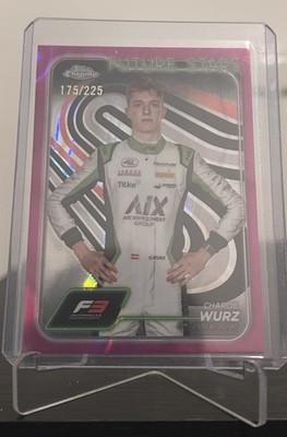2024 Topps Formula 1 Charlie Wurz /225 F3 Rookie Future Stars MINT