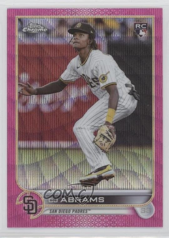 2022 Topps Chrome Update Pink Wave Refractor CJ Abrams #USC3 0og4