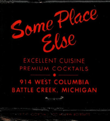 Some Place Else, Battle Creek, Michigan, Vintage Matchbook Cover