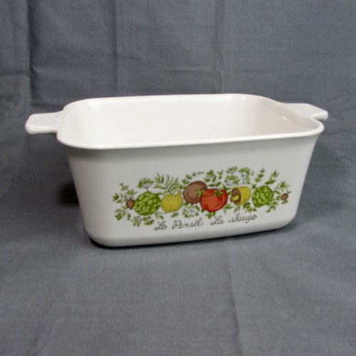 Vtg Corning Ware Spice Of Life Casserole Dish P-4-B 7 x 5 1/2 Inch x 3" No Lid