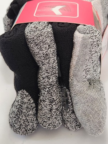 NWT Womans Slazenger Boot Sox 4 pr Gray Blk size 9-11 Poly Cotton Viscose Elast - Picture 5 of 6