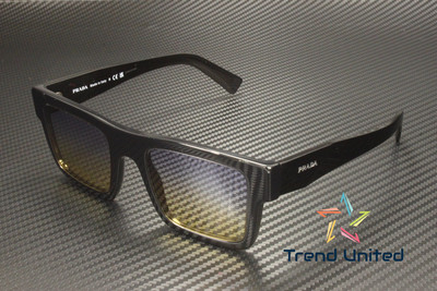 PRADA PR 19WS 1AB06Z Black Yellow Dark Blue 52 mm Men's Sunglasses