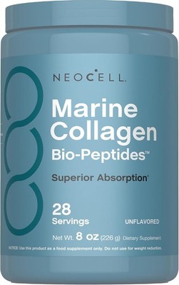 NeoCell Marine Collagen Peptides Powder | 8 oz | Unflavored | Superior Absorptio