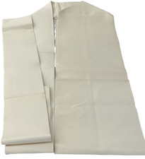 Japanese Vintage Kimono Nagoya Obi Polyester White Traditional 137x 11 in