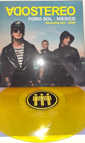 Soda Stereo "Foro Mexico 2007" Vinilo amarillo numerado - Picture 4 of 4