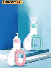 LED Light Cat & Dog Nail Clipper – Professional Pet Claw Trimmer with Safety Loc