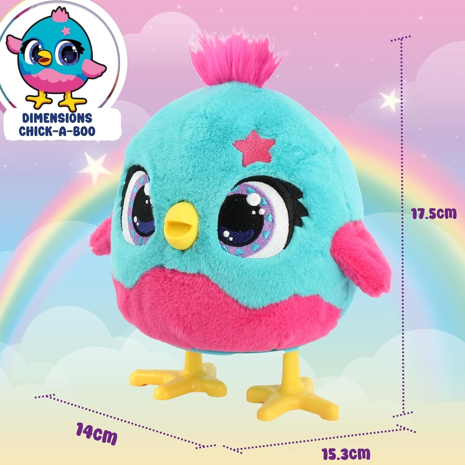 Peluche interactive poule pondeuse sonore et dansante pour stimuler l'autonomie des enfants