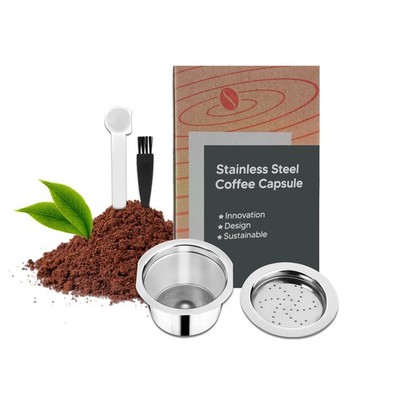 Stainless Steel Coffee Capsules, Reusable Espresso Capsules for K Fee Pods Re...