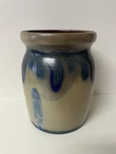 Vintage Beaumont Brothers BBP 1993 Salt Glaze Pottery Crock Signed 1993 Unique