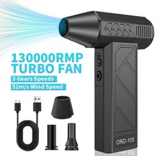 130000rpm Electric Turbo Air Blower Compressed Air Duster Keyboard Car Cleaner