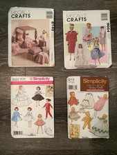 Uncut Patterns for dolls. 11.5 dolls, furniture, 10.5 dolls, babydoll clothes