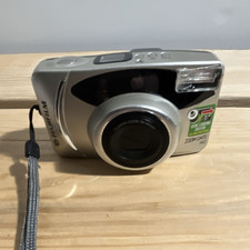 Fujifilm Zoom Date 140 35mm Point Shoot Camera Auto Focus Flash Silver Black