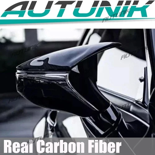 2021-2025 Lexus IS300 IS350 ES LS LC RC Real Carbon Fiber Mirror Caps Cover