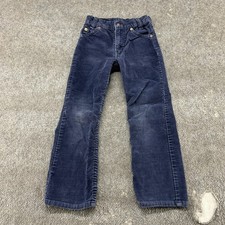 VINTAGE Levis Corduroy Pants Boys 7 Blue Navy Chino Corduroy Cotton 219 1517 80s
