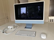 Apple iMac Blue 24 Inch With Original Keyboard, Mouse And Box.