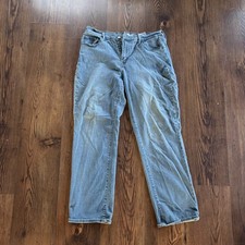 Levi's Women's Straight Jeans Light Wash Blue Stretch Denim 5-Pocket Size 12