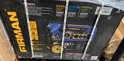 Firman 7500W Running / 9400W Peak Tri Fuel (GAS, LPG AND NG) PORTABLE GENERATOR