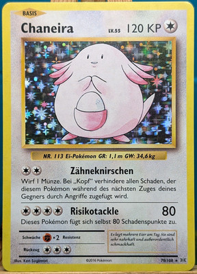 POKEMON - Evolution - Chaneira - 70/108 - HOLO - deutsch