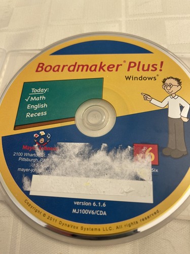 Boardmaker Plus V 6 Windows Cd Software Autism Pecs SLP AAC Picture Schedules - Picture 2 of 6