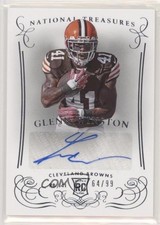 2014 Panini National Treasures Rookie Signatures 64/99 Glenn Winston Auto z0q