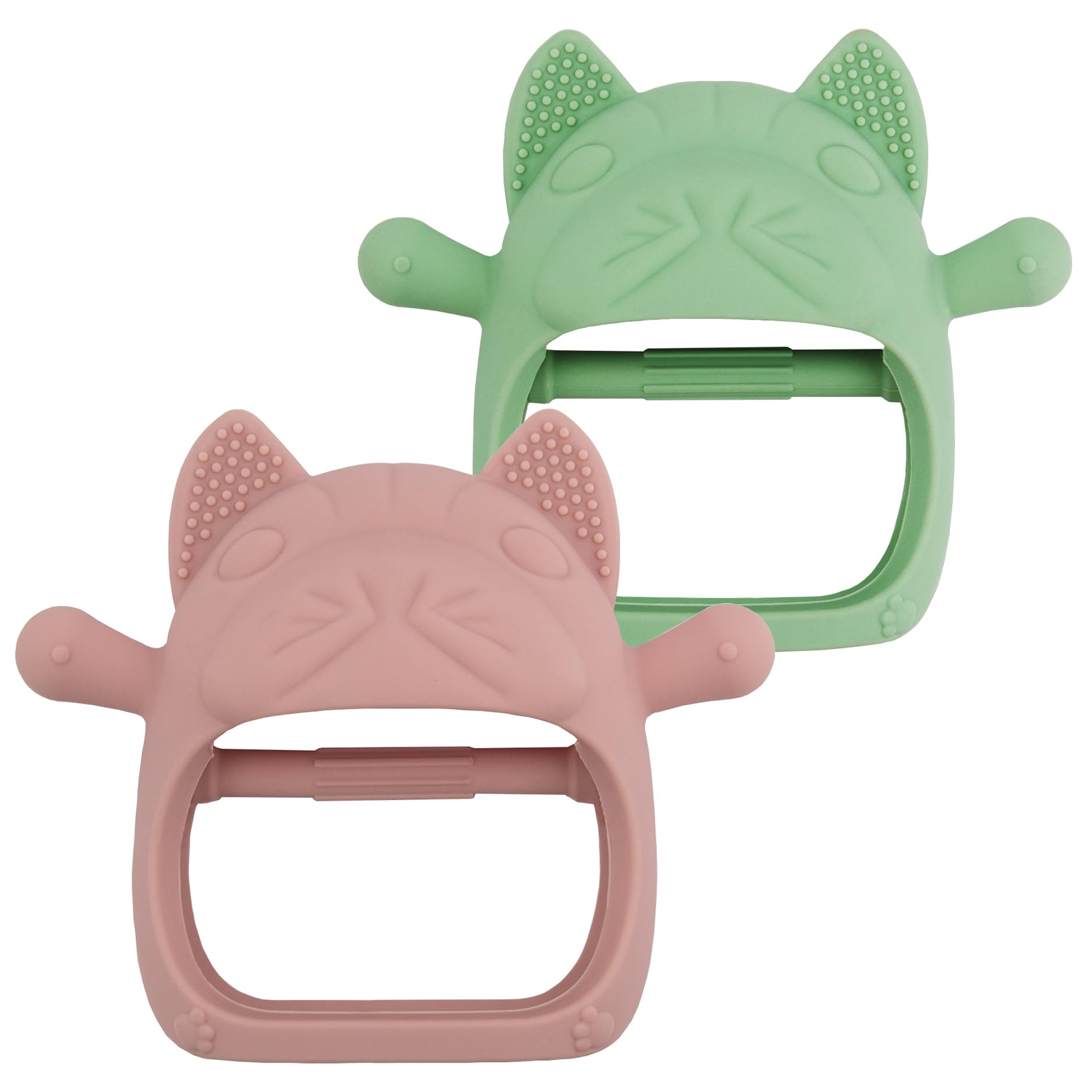 Baby Hand Teether Mitten Toys Teether For Babies 06month100% Food Grade Silicone