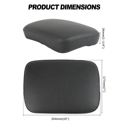 8 Suction Cup Rectangular Passenger Pad Seat For Harley Davidson Sportster 48 - Picture 3 of 12