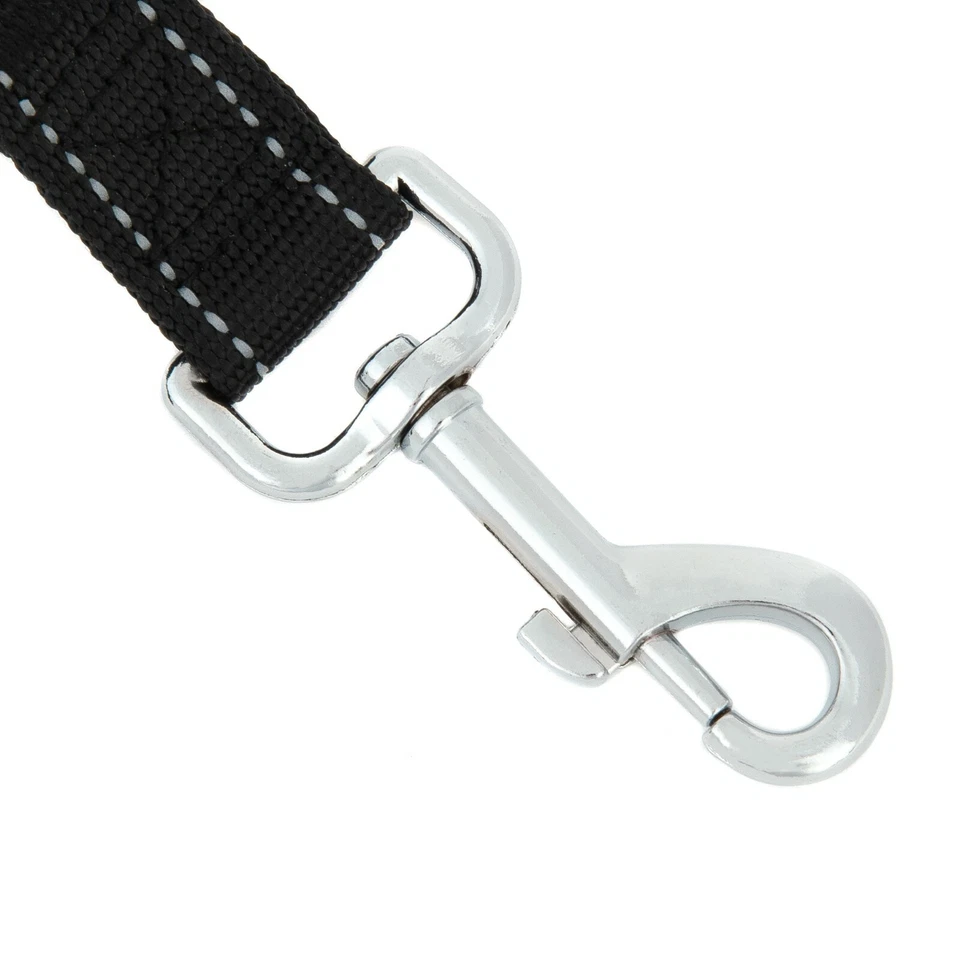 Correa negra para perro larga obediencia retiro pies entrenamiento plomo 4 pies 48 pulgadas básico Foto 2 de 4